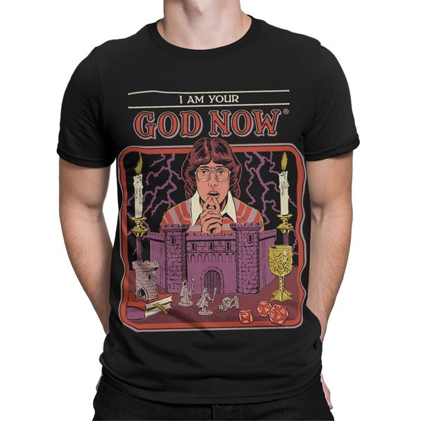 I Am Your God Now 90s Bold Statement T-Shirt Mens Womens Tees Top With A Twist #SR#T433_viptrois.com