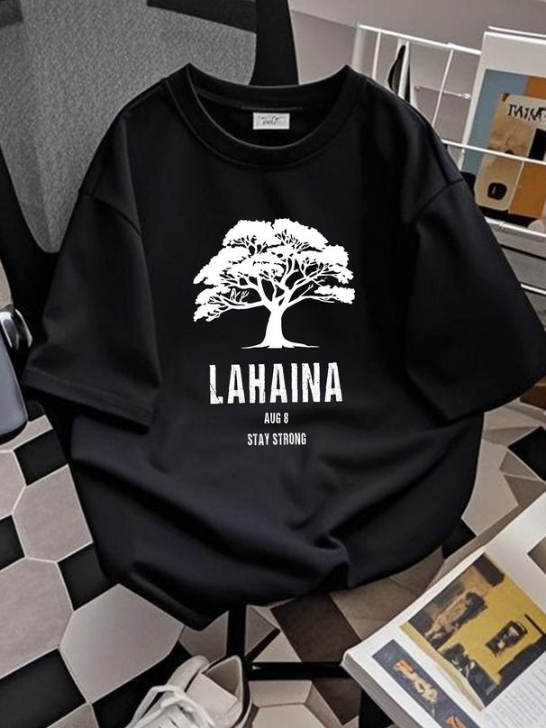 Maui Hawaii Strong Maui Wildfire Lahaina Survivor Premium T-Shirt Graphic Top For Everyday Wear Versatile Soft Breathable Stretched Slightly_viptrois.com