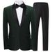 Men's Clothing Wedding Dress Business Casual Handsome Plaid Suit_viptrois.com