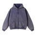 Vintage Washed Cotton Hoodie & Sweatpants Set For Men - Retro Streetwear Two-Piece Outfit (Available In Multiple Colors)_viptrois.com