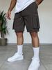 Men's Summer Outdoor Multi-Pocket Cargo Shorts Trendy Functional Loose Wide Leg Five-Point Drawstring mid Waist Polyester Shorts_viptrois.com