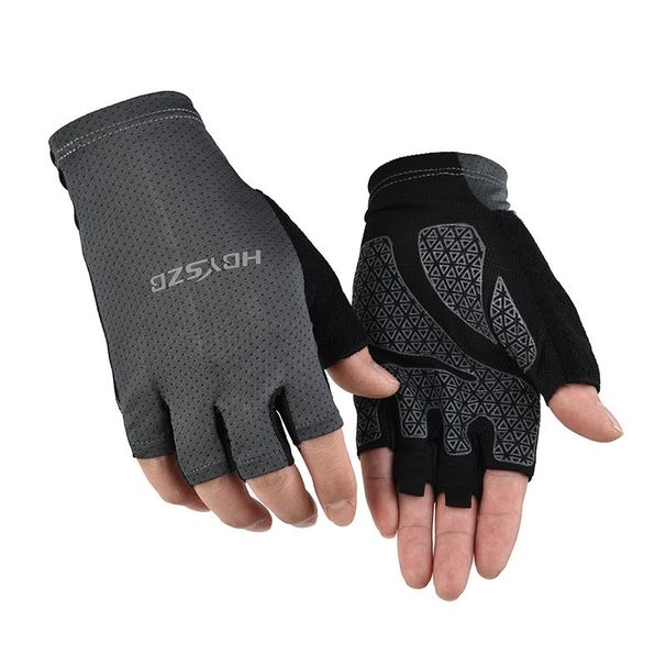 Cycling Gloves For Men And Women Couples Full Finger Summer Sun Protection Driving Fitness Sports Non Slip Ice Silk Half Finger Gloves Thin_viptrois.com
