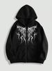 Cross-Border Y2K Vintage Punk Digital Print Casual American Gothic Couple Sports Hoodie_viptrois.com