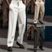 Men's Formal Button Down Trousers New Solid Color Loose Straight Leg Comfortable Outdoor Everyday Fashion Dress_viptrois.com