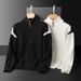 Loom Loom Europe Station 2023 Autumn Winter Men's New Cardigan Thick Wool Knitted Sweater Trendy Casual Outerwear_viptrois.com