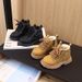2025 Winter New Boys Classic Warm Martin Boots Girls Thick Leather Boots Children's Anti Slip Plush Cotton Boots_viptrois.com