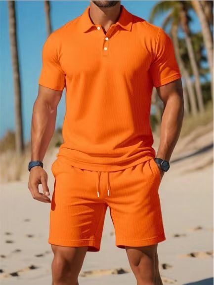 Men's Clothing Summer Casual All Match Suit Two Piece Suit Fashion_viptrois.com