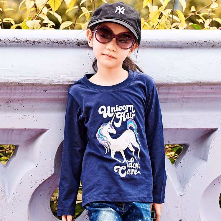 Mother & Kids T Shirt 2025 Spring And Autumn New Tops Children's European And American Cute Princess Print Cotton Bottoming Shirt Children's Clothing_viptrois.com