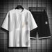 Men's Clothing Men's Summer Suit With Big Letter Prints Loose And Versatile Shorts Casual And Simple Tops For Men_viptrois.com