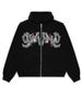 Black Crewneck Sweatshirt 2023 New Letter Print Ins Trend Loose Zipper Hoodie For Men And Women_viptrois.com