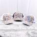 Women's Half Round Pearl Set Baseball Fashionable Feng Shui Diamond Duck Tongue Outdoor Sunshade and Sunscreen Hat Tide_viptrois.com