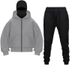 New Foreign Trade Cross Border Double Hat Spring Autumn Winter Ins Hooded Sweatshirt Suit Trendy Men And Women Double Hat Couple Sweatshirt_viptrois.com