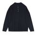 "Classic Henley Collar Men's Sweater – Vintage-Inspired Thick Knit For Winter Warmth & Comfort"_viptrois.com