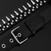 Men's Belts Gothic men's belt hip-hop dark metal punk bullet belt Gothic two-dimensional punk style belt_viptrois.com