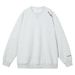 Monochrome Man- 400G Heavyweight American Style Crew Neck Sweatshirt With Structured Patchwork, Raglan Sleeves, Pullover, Letter_viptrois.com