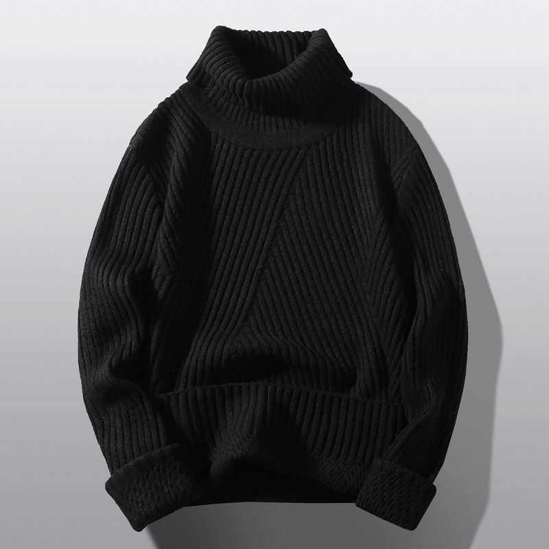Men's Clothing New Autumn And Winter New Men's Sheep Wool Thick Turtleneck Sweater Men's Knitted Sweater_viptrois.com