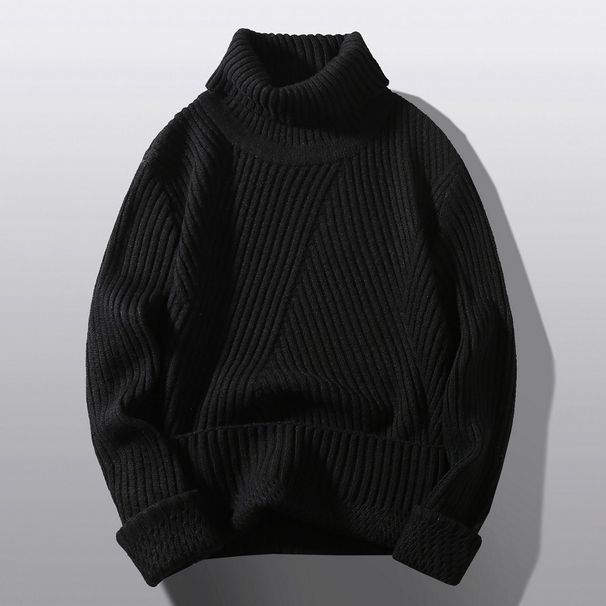 Men's Clothing New Autumn And Winter New Men's Sheep Wool Thick Turtleneck Sweater Men's Knitted Sweater_viptrois.com