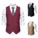 Men's Suit Vest Wedding Party V-Neck Vest Vest_viptrois.com