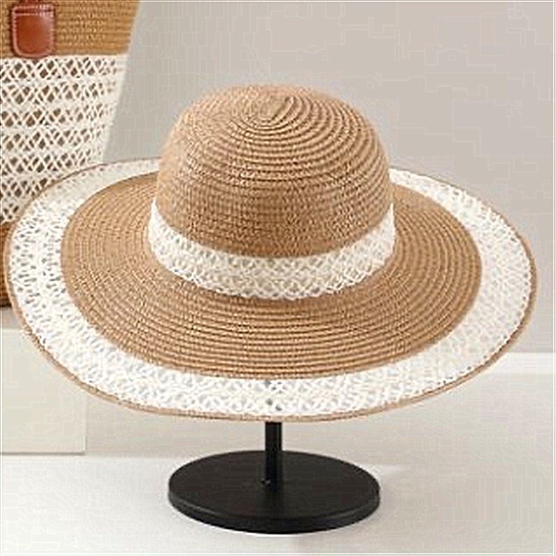 Women's Tote Bags Straw Woven Bag, Travel Tote Bag, Large Brim Hat, Face-showing Small Straw Hat, Sun Hat_viptrois.com