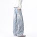 Colorful Plaid Straight Leg Jeans For Men, Autumn Style, Versatile, Trendy, Unique Design, Retro Vibe_viptrois.com
