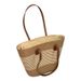 Women's Shoulder Bags Summer Striped Single-shoulder Commuting Straw Woven Bag, Large-capacity Casual And Fashionable Women's Beach Tote Bag_viptrois.com