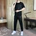 Men's Clothing Summer New Casual Sports Suit Men's Loose Large Size Ice Silk Thin Suit Handsome Quick Drying Breathable Set Of Trendy_viptrois.com
