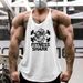Foreign Trade Fitness Vest Men's Thin Shoulder Strap Training Clothes Summer Pure Cotton Bottoming Shirt American Loose I-shaped Back Muscle Men_viptrois.com