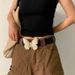 Instagram matching buckle, silver metal butterfly belt, versatile minimalist skirt and pants belt for women's decoration_viptrois.com