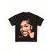 Camiseta Gráfica Inspirada En El Concierto GloRilla Hombres Con Arte Fans, Manga Corta, Cuello Redondo, Camiseta Casual_viptrois.com
