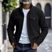 Men's Heavyweight Corduroy Jacket With Stand-Up Collar & Multiple Pockets – Classic Autumn Winter Casual Coat_viptrois.com