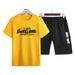 Men's Clothing Summer sports short-sleeved men's t-shirt loose summer Korean style trendy sports casual men's suit trendy brand clothes men_viptrois.com