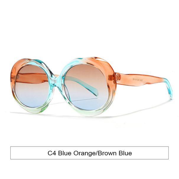 Large Frame Oval Sunglasses - European & American High-End Fashion (2025 New UV Protection, Anti-Ultraviolet)_viptrois.com