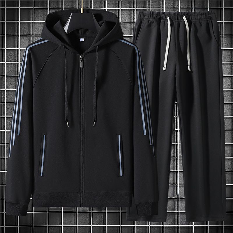 "Men's Hooded Jogger Set – Casual Long-Sleeve Hoodie & Lounge Pants (M-5XL)"_viptrois.com
