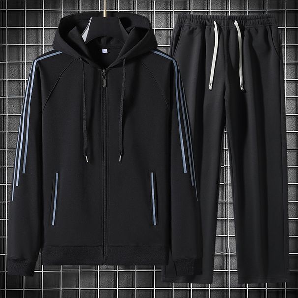 "Men's Hooded Jogger Set – Casual Long-Sleeve Hoodie & Lounge Pants (M-5XL)"_viptrois.com