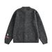 Loom Style Loose Cardigan For Men, Vibe European And American Trendy Brand, Cartoon Patch Embroidery, Personalized Crew Neck_viptrois.com
