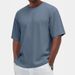Men's Clothing New Casual Round Neck Short Sleeved Men's T Shirt Fashionable And Versatile Textured T Shirt Tops_viptrois.com