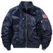 Men's Air Force Pilot Bomber Jacket Tactical Short Coat With Stand Collar - Lightweight & Windproof (Regular & Thickened, Multiple Colors & Sizes)_viptrois.com