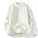 Woodpecker 2025 Autumn New White Crew Neck Cable Knit Men's Winter Plus Size Knitted Base Shirt Sweater_viptrois.com