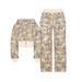 Color Block Print Hooded Zipper Cardigan Women's Short Sweatshirt High Waist Straight Leg Pants Sexy Street Style Sports_viptrois.com