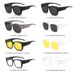Men's Sunglasses Myopia Set Sunglasses Polarized Sun Protection Large Frame Sunglasses Men And Women Clip On Driving And Fishing Sun Visor Glasses_viptrois.com