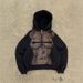 Men's Clothing Sweatshirt Slim Fit Hooded Zipper Street Trend Black Slim Fashion Coats_viptrois.com