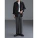 Men's Clothing Loose Wide Leg Trousers Men's Casual Pants Trendy Brand Handsome Straight Trousers_viptrois.com