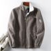 Cold-resistant And Warm, Thickened Fleece, Winter Large Size Men's Fleece Stand-up Collar Fleece Jacket_viptrois.com