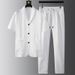 Men's Clothing High End Quality Summer Short Sleeved Suit Casual Suit Men's Fashion Plaid Jacquard Stretch Two Piece Suit Handsome_viptrois.com