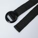New Bohemian Candy Color PP Grass Woven Elastic Belt Resin Round Buckle Decoration Women's Wide Waist Cover_viptrois.com