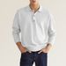 2025 Autumn Long Sleeved V-neck Button Men's Casual Top Polo Shirt_viptrois.com