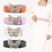 Women's Belts cute butterfly belt women's rhinestone versatile dress denim light luxury small fresh women's belt_viptrois.com