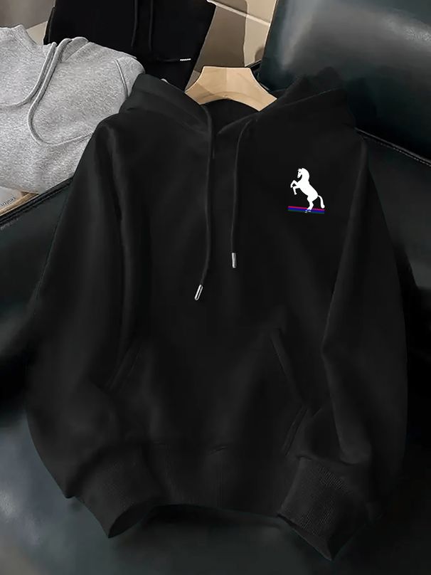 Autumn And Winter Men's Top Sweatshirt Loose And Comfortable Warm And Hooded Sweatshirt Men's Clothing_viptrois.com