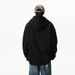 Men's Hooded Zip-Up Sweatshirt - Retro Style Pullover With Jacquard Design, Loose Fit Casual Long Sleeve Outerwear_viptrois.com