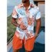 Men's Summer T-shirt Shirt Set Casual Loose Short Sleeve Shorts Sweat-absorbing Breathable_viptrois.com